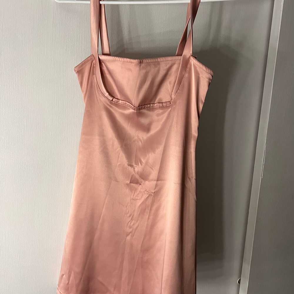 SHEIN Petite XS Satin Pink Dress